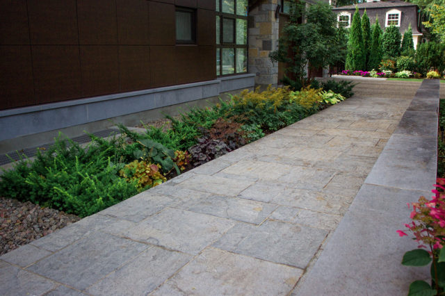 Photo of landscaping and concrete done by DLC Teams